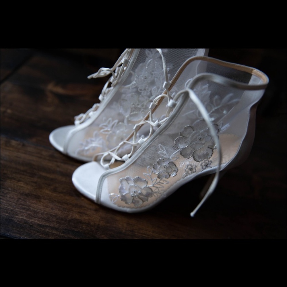 Bella Belle Angelina Ivory Lace Wedding Bootie